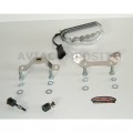 AviaCompositi Carbon Fiber Tail For Dual Muffler Exhausts for Ducati Hypermotard 1100 / Evo / 796 AviaCompositi Carbon Fiber Tail For Dual Muffler Exhausts for Ducati Hypermotard 1100 / Evo / 796